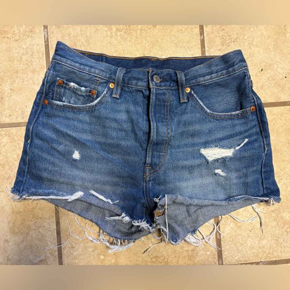 Levi’s Distressed Denim Shorts